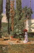 Mariano Fortuny y Marsal Fortuny-s Garden painting